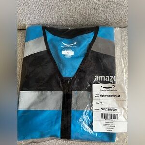 Amazon High Visibility Vest - Black, Blue, and Gray
